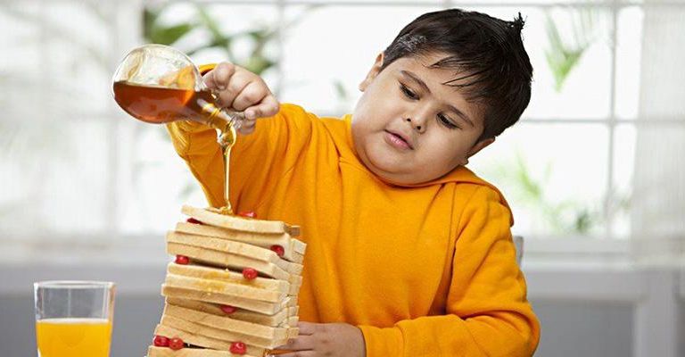 дети лишний вес